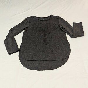 LOL Vintage Size Medium Dark Gray Elephant Top